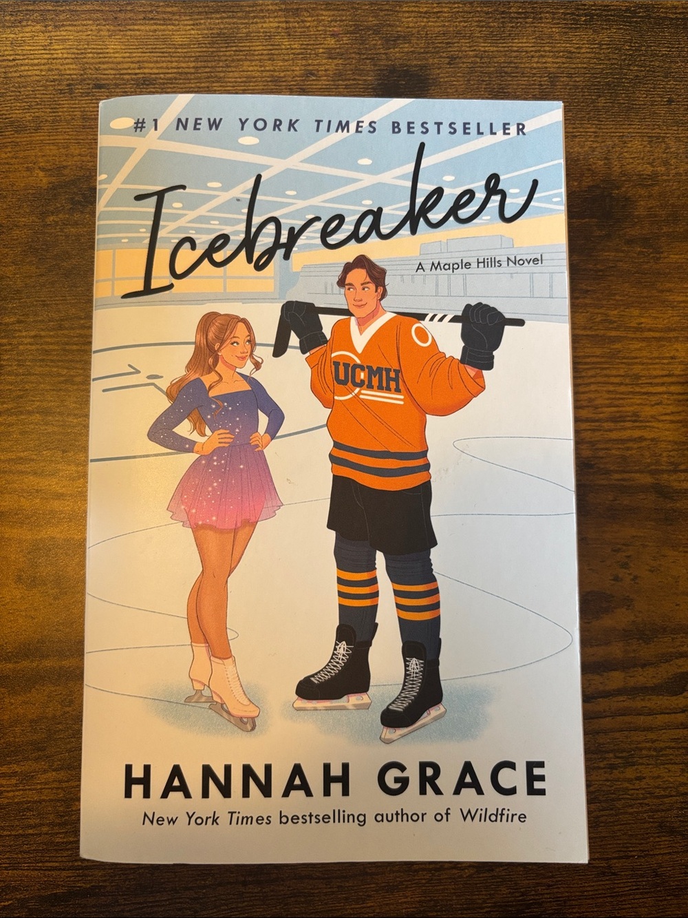 Icebreaker by Hannah Grace — White & Orange Book Cover